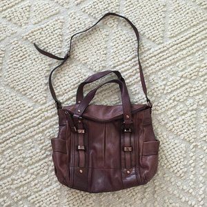 B. Makowsky Leather Crossbody Purse